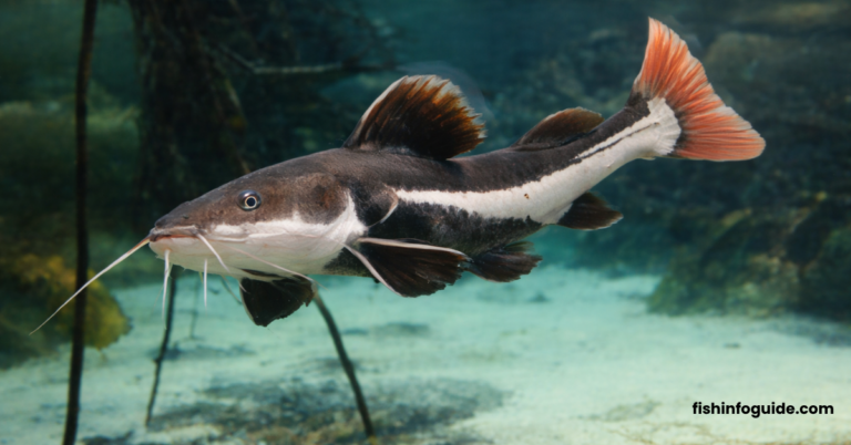 Catfish is a freshwater fish known for its mild taste and high protein content. This fresh catfish image shows its natural texture and quality.