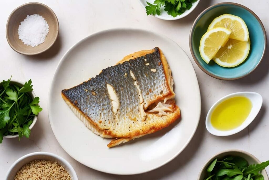 Tilapia fish nutrition facts: cooked fillet with protein and vitamin rich ingredients