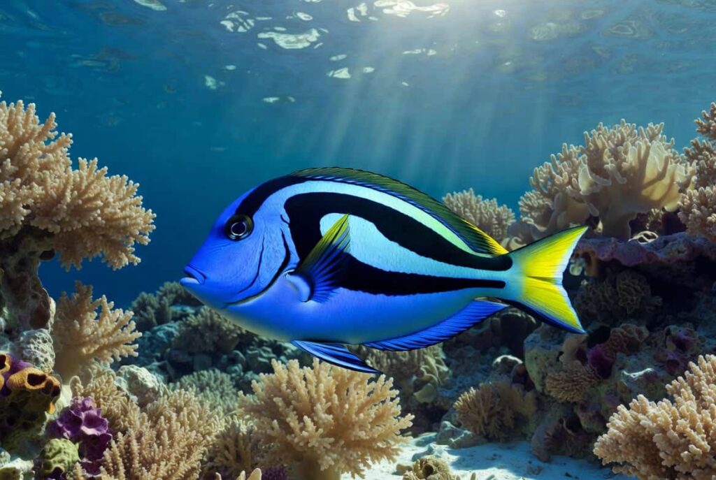 Clownfish swimming in a clean aquarium with vibrant colors Close-up of a fancy Clownfish showing flowing fins and bright colors Common Clownfish swimming in a garden pond with clear water