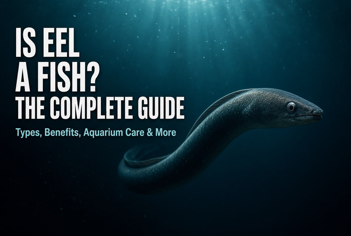 Eel fish swimming underwater, is eel a fish complete guide banner